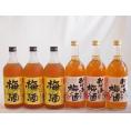 梅酒6本セット(おばあちゃんの梅酒 芋焼酎仕込五代梅酒(鹿児島)) 720ml×6本