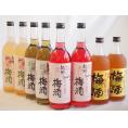 梅酒8本セット(芋焼酎仕込五代梅酒(鹿児島) 赤しそ赤い梅酒(和歌山) 蜂蜜梅酒(和歌山) 緑茶梅酒