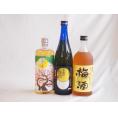 豪華梅酒3本セット(芋焼酎仕込五代梅酒(鹿児島) 樽熟梅酒天空の月(大分) 無添加上等梅酒(鹿児島)