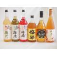 豪華梅酒6本セット(芋焼酎仕込五代梅酒(鹿児島) 高千穂産梅使用熟成梅酒 赤しそ赤い梅酒(和歌山) 
