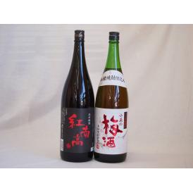 梅酒2本セット(紅南高梅酒20度(和歌山) 青梅使用小正の梅酒(鹿児島)) 1800ml×2本