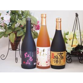 梅酒3本セット(古酒仕込み梅酒 紅南高梅酒20度(和歌山) 高千穂産梅使用熟成梅酒) 720ml×3