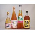 カラフル梅酒4本セット(芋焼酎仕込五代梅酒(鹿児島) 高千穂産梅使用熟成梅酒 手作り梅酒(宮崎県) 