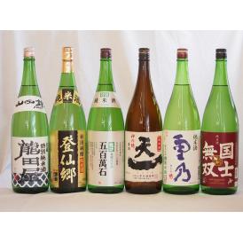 日本酒納得6本セット(早川酒造 天一純米(三重県) 国士無双 純米(北海道) 龍力 五百萬石 特別純