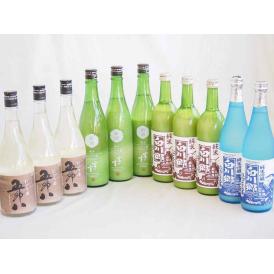 にごり酒11本セット(白川郷にごり純米(岐阜県) 白川郷ささにごり純米吟醸(岐阜県) にごり酒五郎八
