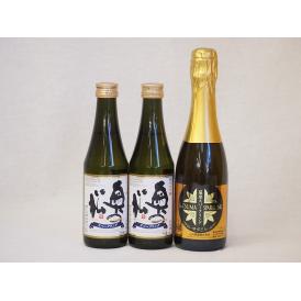 薩摩×日本酒スパークリング3本セット(奥の松酒造 スパークリング日本酒 純米大吟醸（福島県） 山元酒