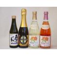 国産スパークリング4本セット(奥の松酒造 スパークリング日本酒 純米大吟醸（福島県）山元酒造 薩摩ス
