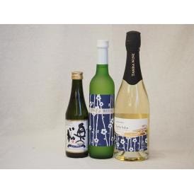 日本酒スパークリング飲み比べ3本セット(奥の松酒造 スパークリング日本酒 純米大吟醸（福島県） 京都