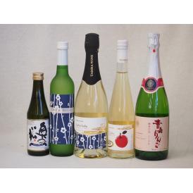 日本酒スパークリング飲み比べ5本セット(奥の松酒造 スパークリング日本酒 純米大吟醸（福島県） 京都