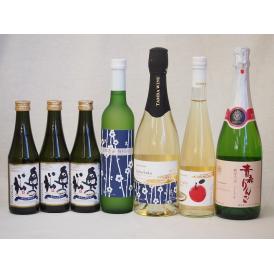 日本酒スパークリング飲み比べ7本セット(奥の松酒造 スパークリング日本酒 純米大吟醸（福島県） 京都