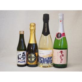日本酒スパークリング飲み比べ4本セット(奥の松酒造 スパークリング日本酒 純米大吟醸（福島県）山元酒