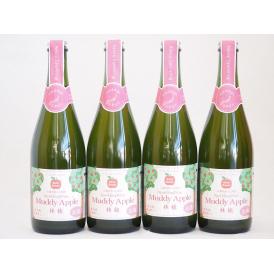 マディアップル セミスイート4本セット 青森県!100%やや甘口alc3% 750ml×4本