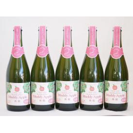 マディアップル セミスイート5本セット 青森県!100%やや甘口alc3% 750ml×5本