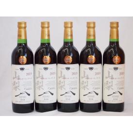 山梨県産マスカット・ベーリー5本セットA赤ワイン(中重口)750ml×5