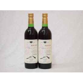 山梨県産マスカット・ベーリー2本セットA赤ワイン(中重口)750ml×2