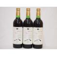 山梨県産マスカット・ベーリー3本セットA赤ワイン(中重口)750ml×3