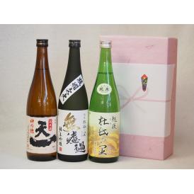 年に一度の醸造日本酒贈り物3本セット(杜氏の里 純米 無濾過 純米吟醸 早川酒造 天一純米(三重県)