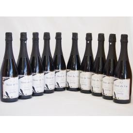 10本セット(長野県産100％辛口スパークリング赤ワイン オアシス ミュゼドゥヴァン  ブラッククイ