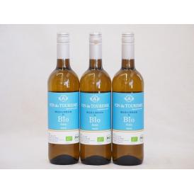 3本セット(スペインオーガニック白ワイン アイレン種ヴァンドゥツーリズムalc.13%辛口) 750