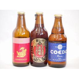 クラフトビール3本セット(アルト 名古屋赤味噌ラガー 瑠璃) 330ml×2本 333ml×1本