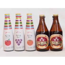 クラフトビールとリキュール5本セット(ヒュヴァ リンゴサワーalc.5% ヒュヴァ 巨峰サワーalc