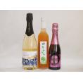 梅酒特集3本セット(薩摩スパークリングにごり梅酒梅太夫(鹿児島) 京都フルーツ白梅スパークリングワイ