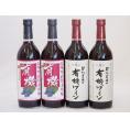 有機ワイン4本セット(あずさ赤ワイン中口 コンコード種赤ワインやや甘口) 720ml×4本
