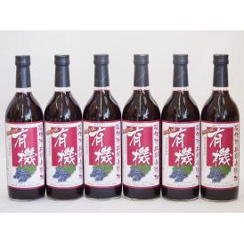 有機ワイン6本セット(あずさ赤ワイン中口) 720ml×6本