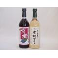 有機ワイン2本セット(あずさ赤ワイン中口 ナイアガラ種白ワインやや甘口) 720ml×2本