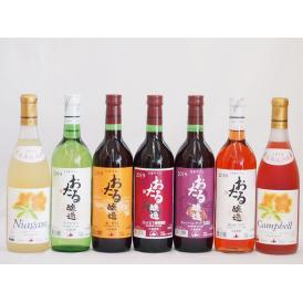 スペシャルおたるワイン7本セット(キャンベルアーリロゼワイン甘口 キャンベルアーリ赤ワイン生葡萄酒 