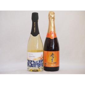 スパークリングワイン飲み比べ2本セット(キャンベルスパークリング赤ワインやや甘口 京都スパークリング