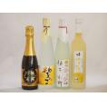まるごとゆずのお酒4本セット(天然のゆず果汁使用薩摩スパークリングゆずどん(鹿児島) 甘酸っぱい爽や