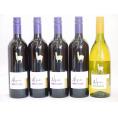 チリ産ワインアルパカ5本セット(赤カルメネール(フルボディ) 白シャルドネ・セミヨン(辛口)) 750ml×5本