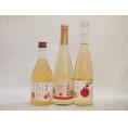 国産りんご酒3本セット(青森弘前市産シードル 信州林檎シードル 信州のりんごワイン) 500ml×3