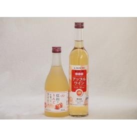 りんご酒2本セット(アップルワイン 信州のりんごワイン) 500ml×2本