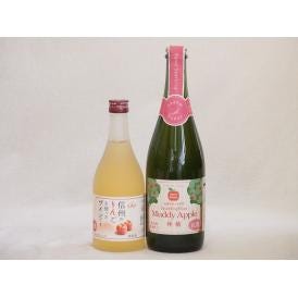 国産りんご酒2本セット(セミスイートアップル(やや甘口) 信州のりんごワイン) 750ml×1本 5