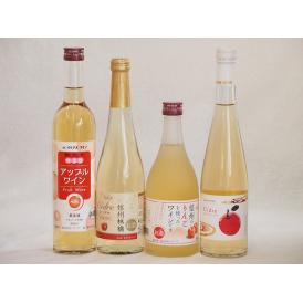 りんご酒4本セット(青森弘前市産シードル 信州林檎シードル アップルワイン 信州のりんごワイン) 5