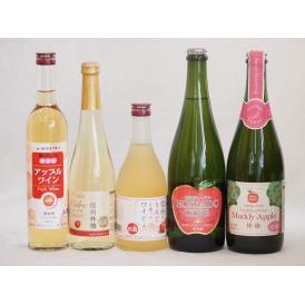 りんご酒5本セット(余市産りんご北海道シードル 信州林檎シードル セミスイートアップル(やや甘口) 