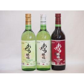 おたるスペシャル3本セット(おたる醸造 生葡萄酒 山ぶどう やや甘口 おたる醸造 デラウェア 生葡萄