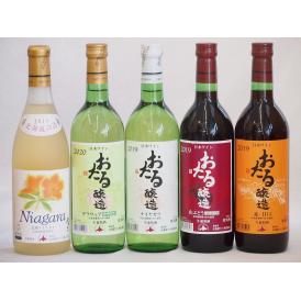 おたるスペシャル5本セット(おたる醸造 生葡萄酒 山ぶどう やや甘口 おたる醸造 生葡萄酒 赤 甘口