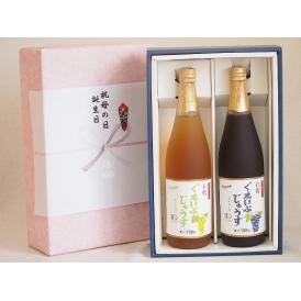 夏の贈り物お中元 感謝の贈物ボックス ワイン蔵のジュース2本セット(有機ナイアガラぶどう果汁100％ 有機コンコードぶ