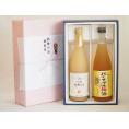 感謝の贈物ボックス 果汁100％ジュースと果物梅酒2本セット(信州もも果汁100% 沖縄県産パイナッ
