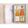 夏の贈り物お中元 感謝の贈物ボックス 果汁100％ジュースと果物梅酒2本セット(信州りんご果汁100% ７種の国産野菜