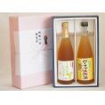 夏の贈り物お中元 感謝の贈物ボックス 果汁100％ジュースと果物梅酒2本セット(有機ナイアガラぶどう果汁100％ 沖縄