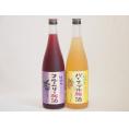 果物梅酒2本セット(岩手県産ブルーベリー梅酒 沖縄県産パイナップル梅酒) 720ml×2本
