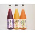 果物梅酒3本セット(岩手県産ブルーベリー梅酒 5種の和歌山県産柑橘ミックス梅酒 ７種の国産野菜ミック