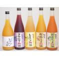 果物梅酒5本セット(岩手県産ブルーベリー梅酒 5種の和歌山県産柑橘ミックス梅酒 和歌山県産レモン梅酒