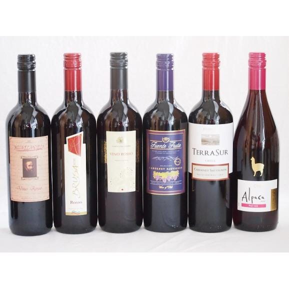 イタリア×チリ赤ワイン6本セット(コルテ デル ニッピオ ロッソ