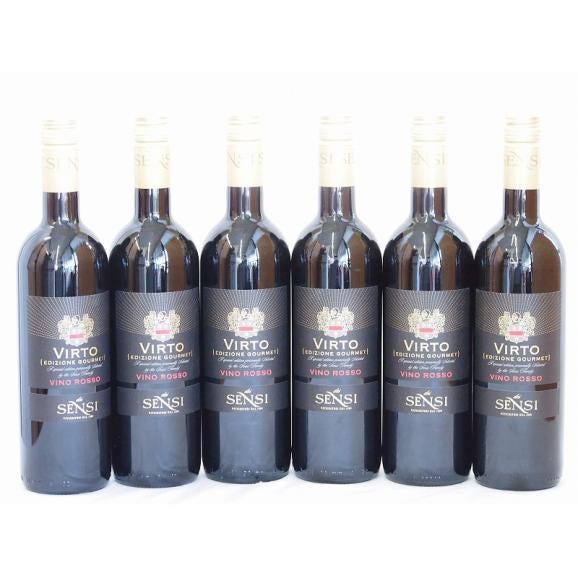 6本セット(イタリア赤ワイン センシィヴィルトロッソ) 750ml×6本01