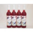 4本セット(和製ブルーベリー なつはぜふるーてぃリキュール奥の松(福島県)) 500ml×4本